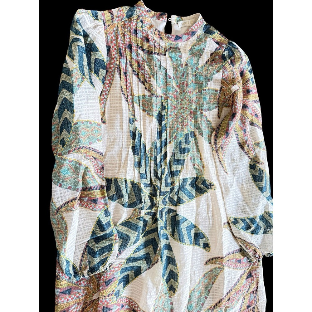 Marie Oliver XS Catie Long Sleeve Mini Dress in‎ Lichen NO BELT Preowned